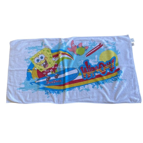 Spongebob Surf Pants Beach Towel Patrick Terry Cloth Patrick 56”X 29” 2007 - Picture 1 of 4